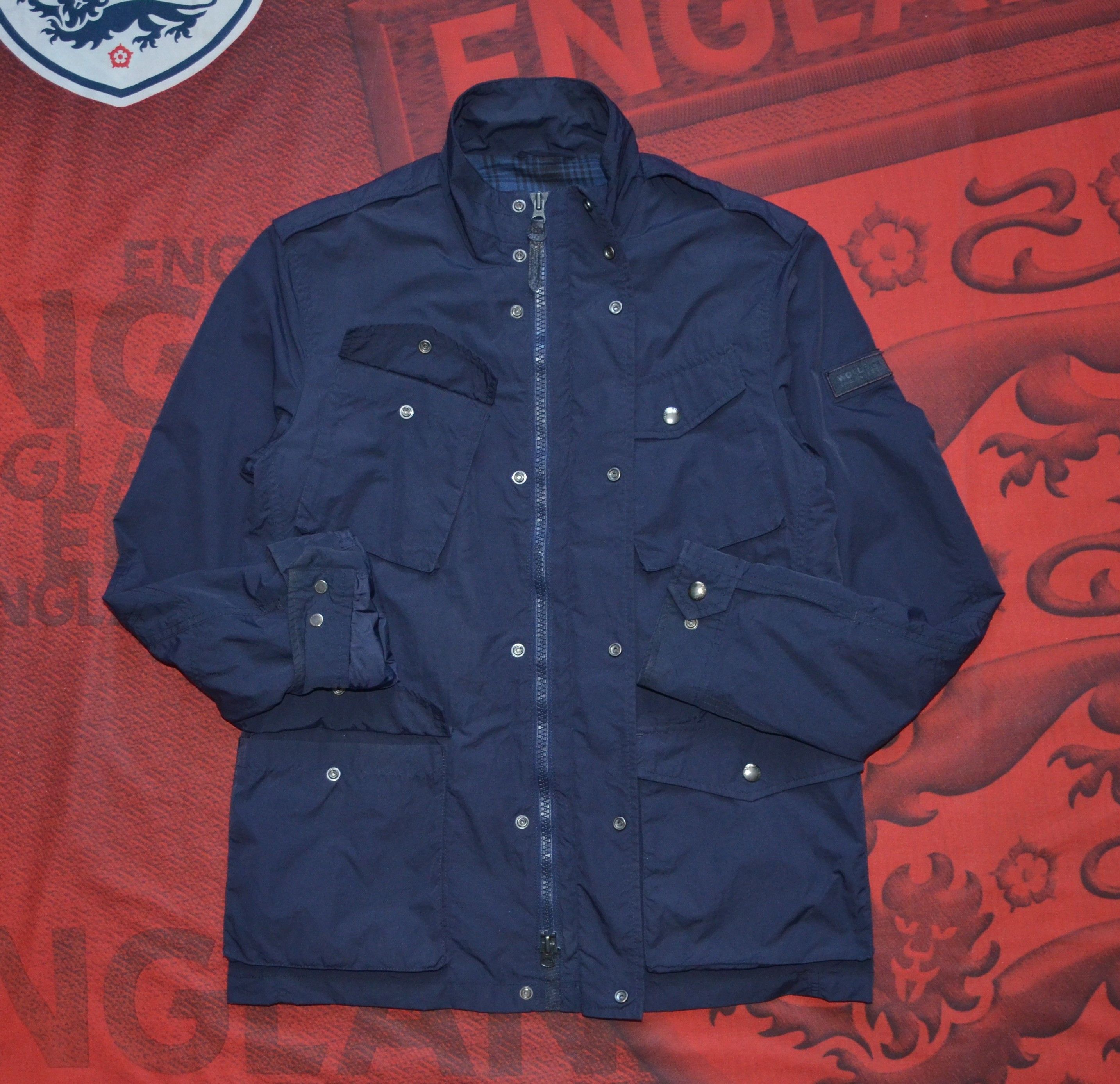 Other × Woolrich Woolen Mills Woolrich Men's Polyamide Jacket FourPockets Navy Streetwear Size US S / EU 44-46 / 1 - 20 Thumbnail