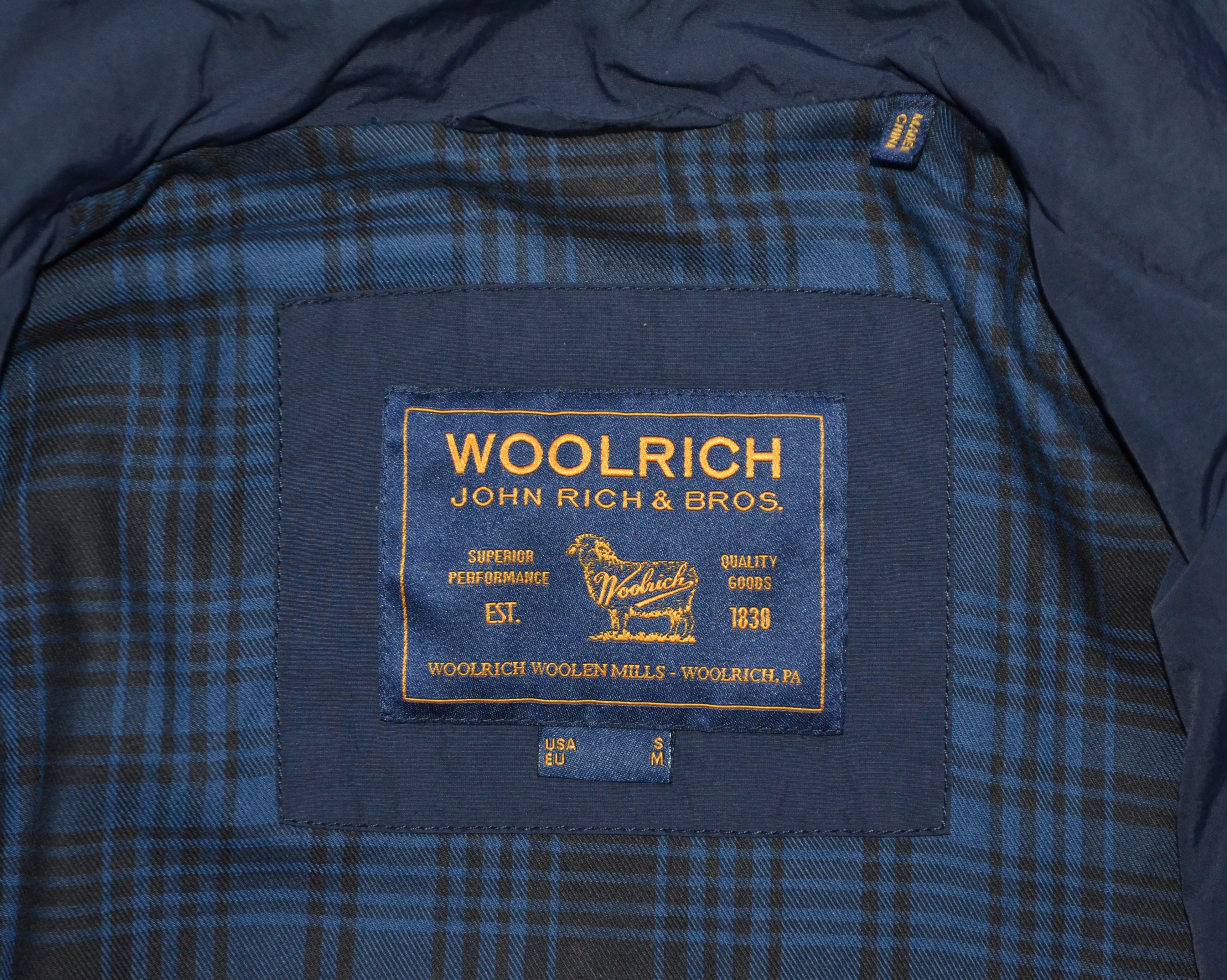 Other × Woolrich Woolen Mills Woolrich Men's Polyamide Jacket FourPockets Navy Streetwear Size US S / EU 44-46 / 1 - 24 Thumbnail