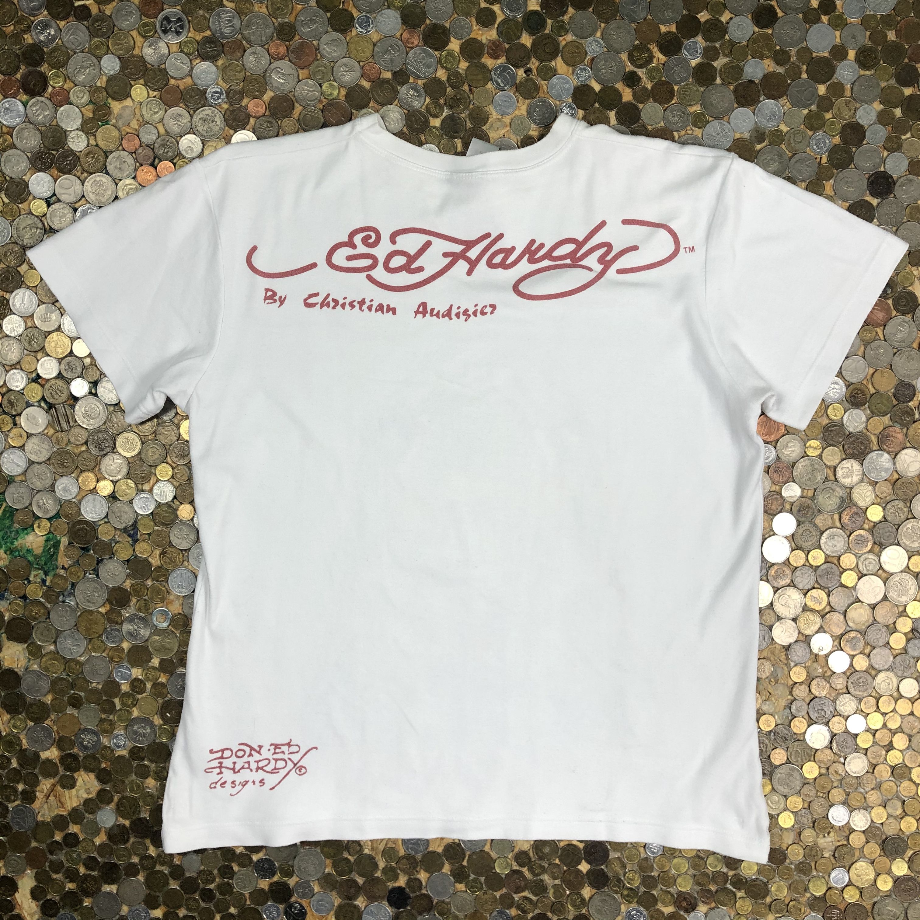 Christian Audigier Ed Hardy by Christian Audigier 90's Tee T-shirt Size US S / EU 44-46 / 1 - 4 Thumbnail