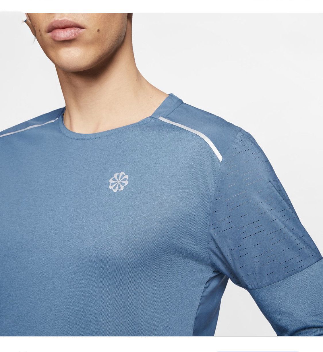 Nike Nike Dri-Fit Running Rise 365 Top LS Hybrid Reflective Logo Size US L / EU 52-54 / 3 - 2 Thumbnail