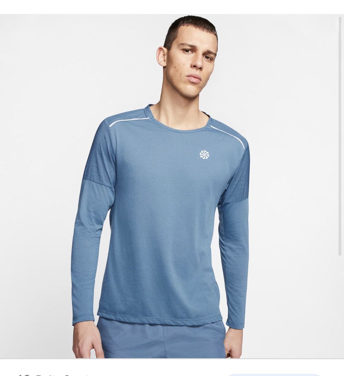 Nike Nike Dri-Fit Running Rise 365 Top LS Hybrid Reflective Logo Size US L / EU 52-54 / 3 - 1 Thumbnail