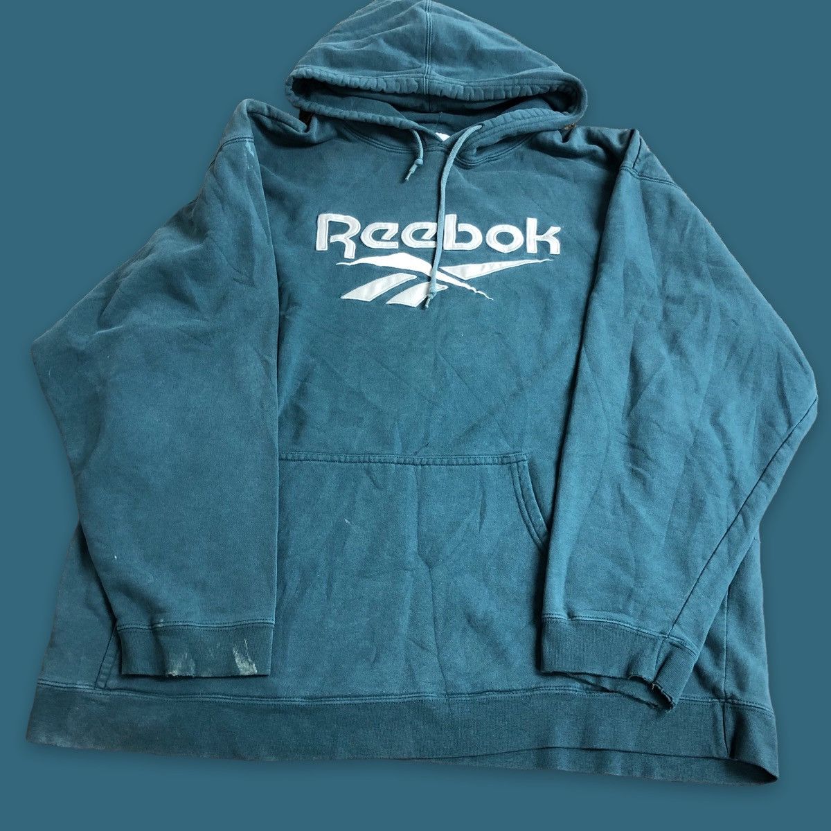Reebok × Vintage Vintage Reebok Embroidered Hoodie/ Sportswear/ Outdoor XL Size US XL / EU 56 / 4 - 1 Thumbnail