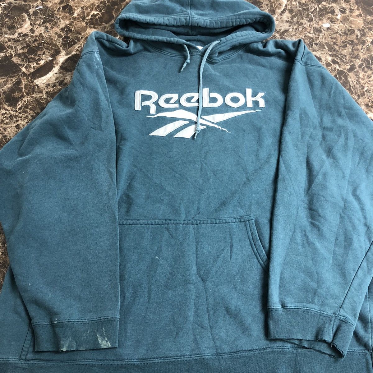 Reebok × Vintage Vintage Reebok Embroidered Hoodie/ Sportswear/ Outdoor XL Size US XL / EU 56 / 4 - 3 Thumbnail
