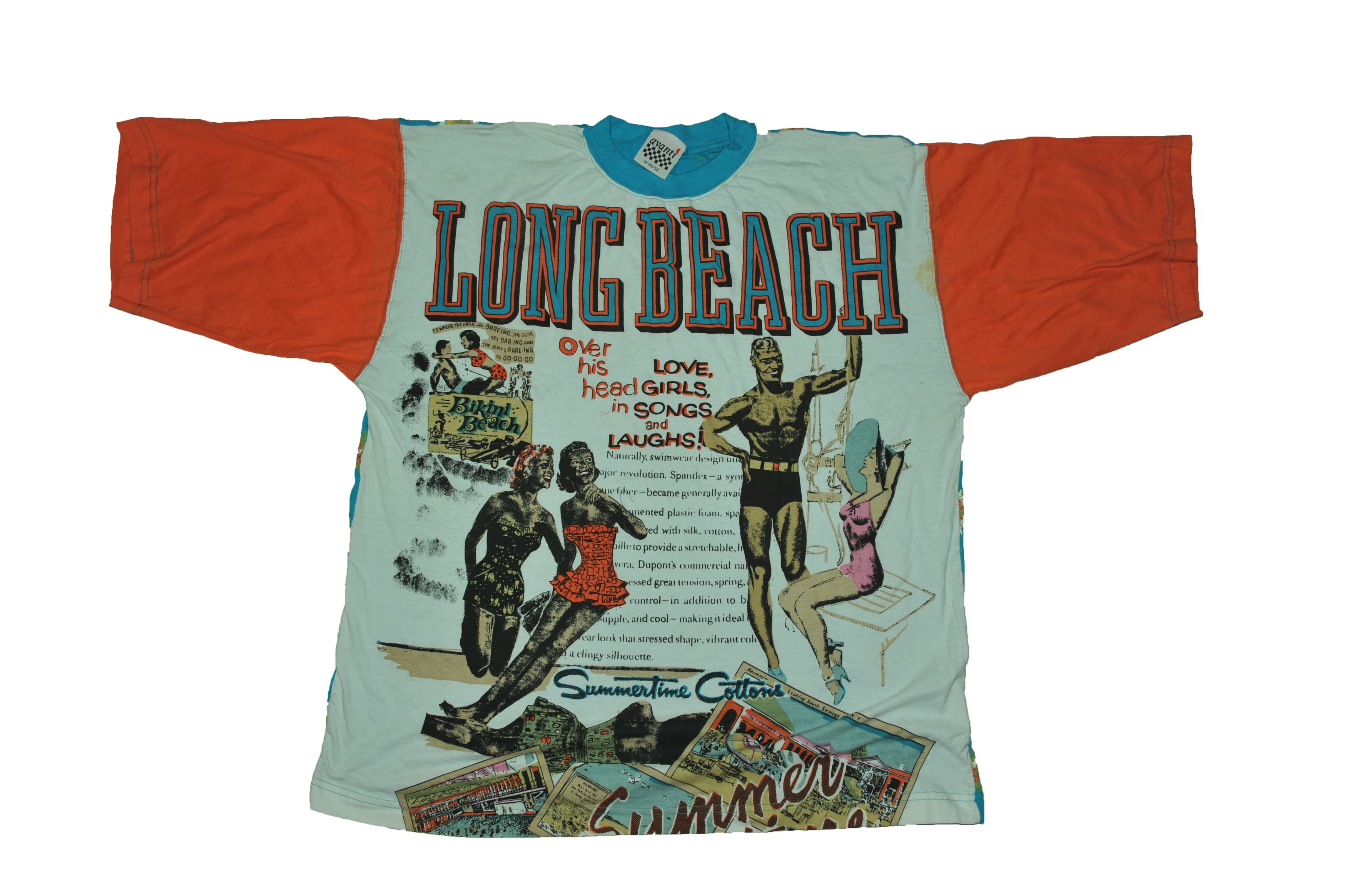 Vintage Vintage Long Beach All Over Print T-shirt Size US M / EU 48-50 / 2 - 1 Thumbnail