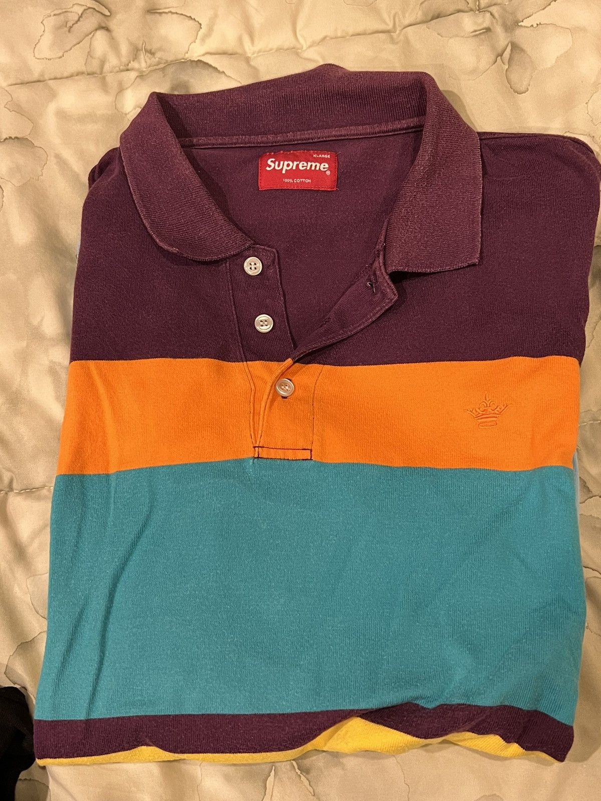 Supreme Supreme Crown Logo Polo Size US XL / EU 56 / 4 - 4 Thumbnail