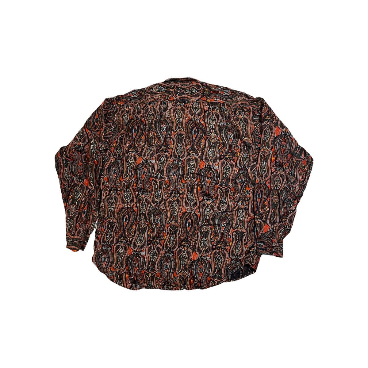 Vintage Paisley rayon Format Brand Polyester Shirt Size US XL / EU 56 / 4 - 3 Thumbnail