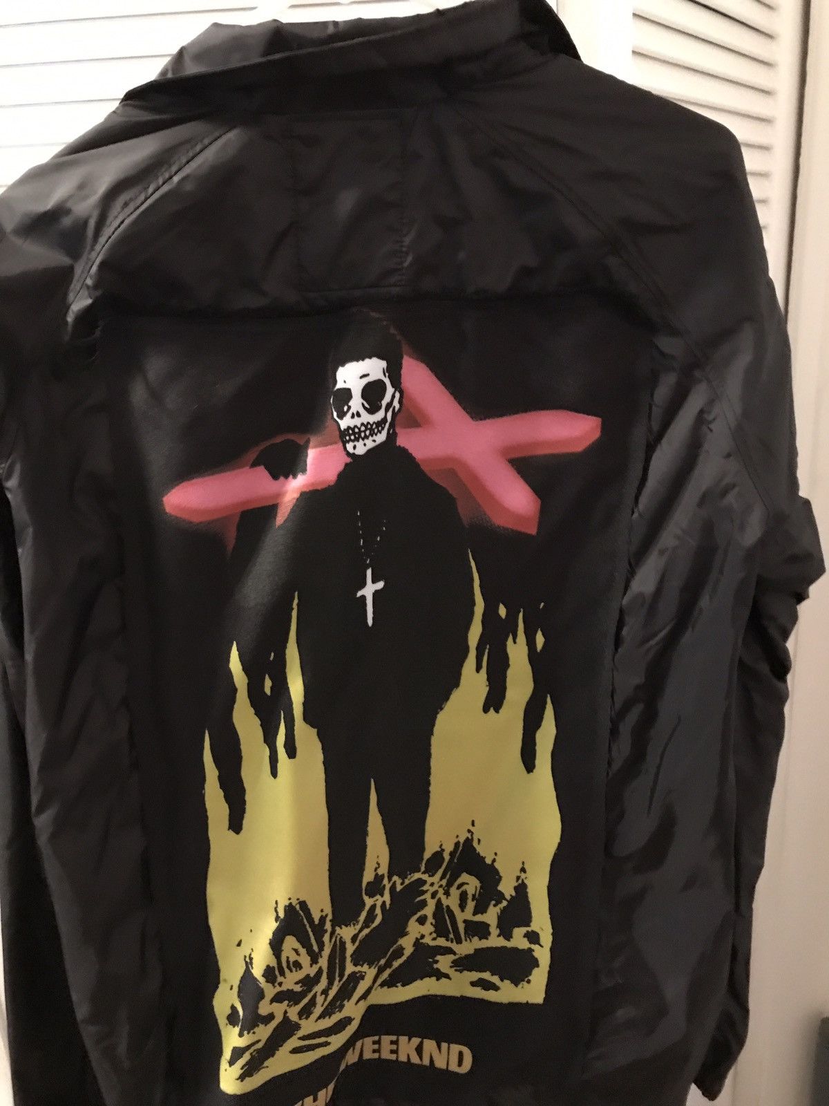 The Weeknd THE WEEKND XO ANARCHY LOGO COACH JACKET SOLD OUT BBTM 