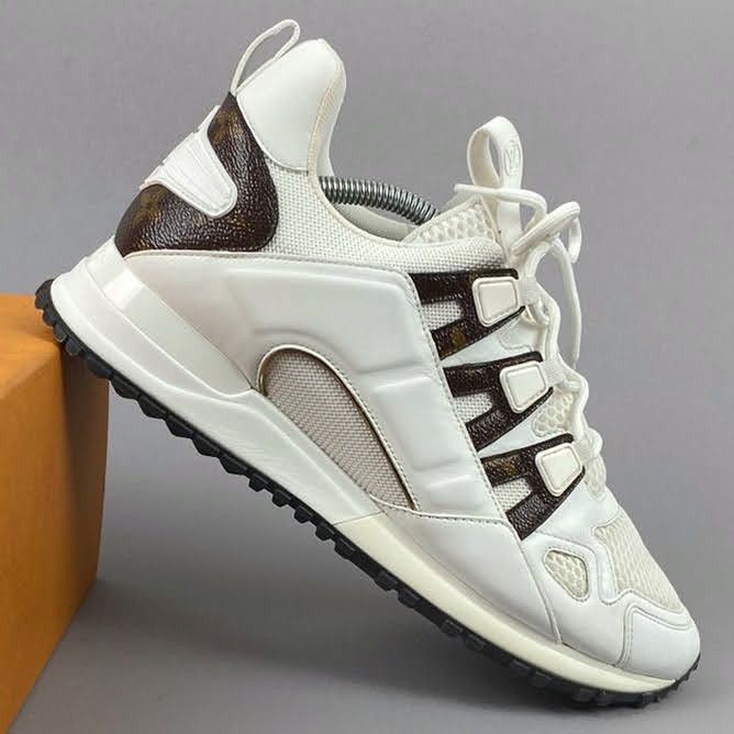 Louis Vuitton Run Away sneakers white mesh monogram 9.5 US 39.5
