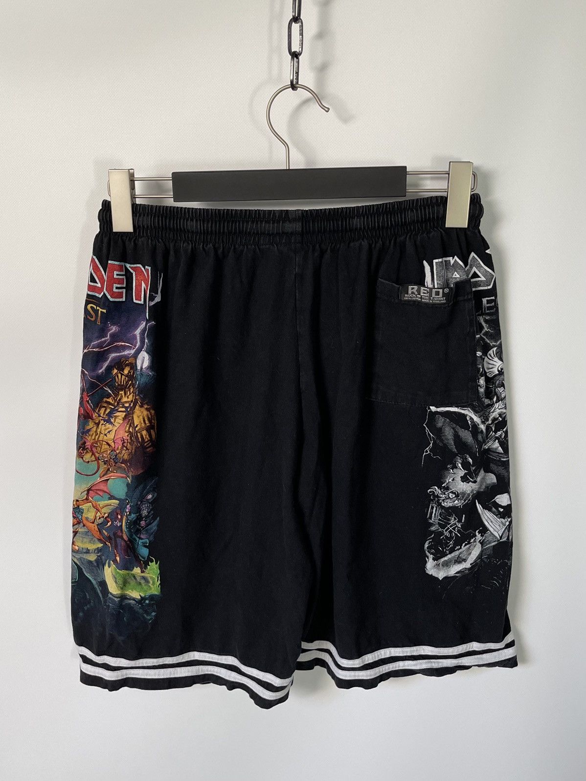 Iron Maiden Iron Maiden Shorts Full Print Vintage Black Size US 30 / EU 46 - 6 Thumbnail