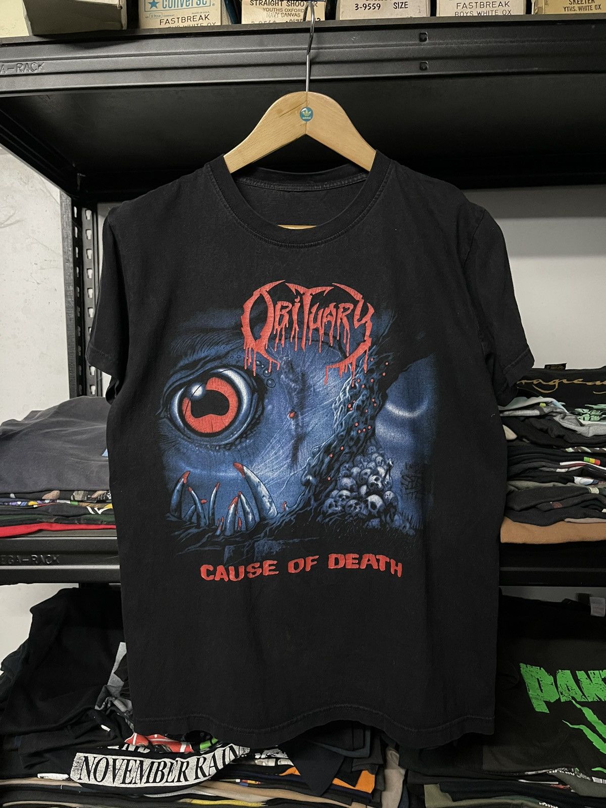 Band Tees × Vintage Vintage Obituary Cause Of Death Promo Tees Size US M / EU 48-50 / 2 - 1 Thumbnail