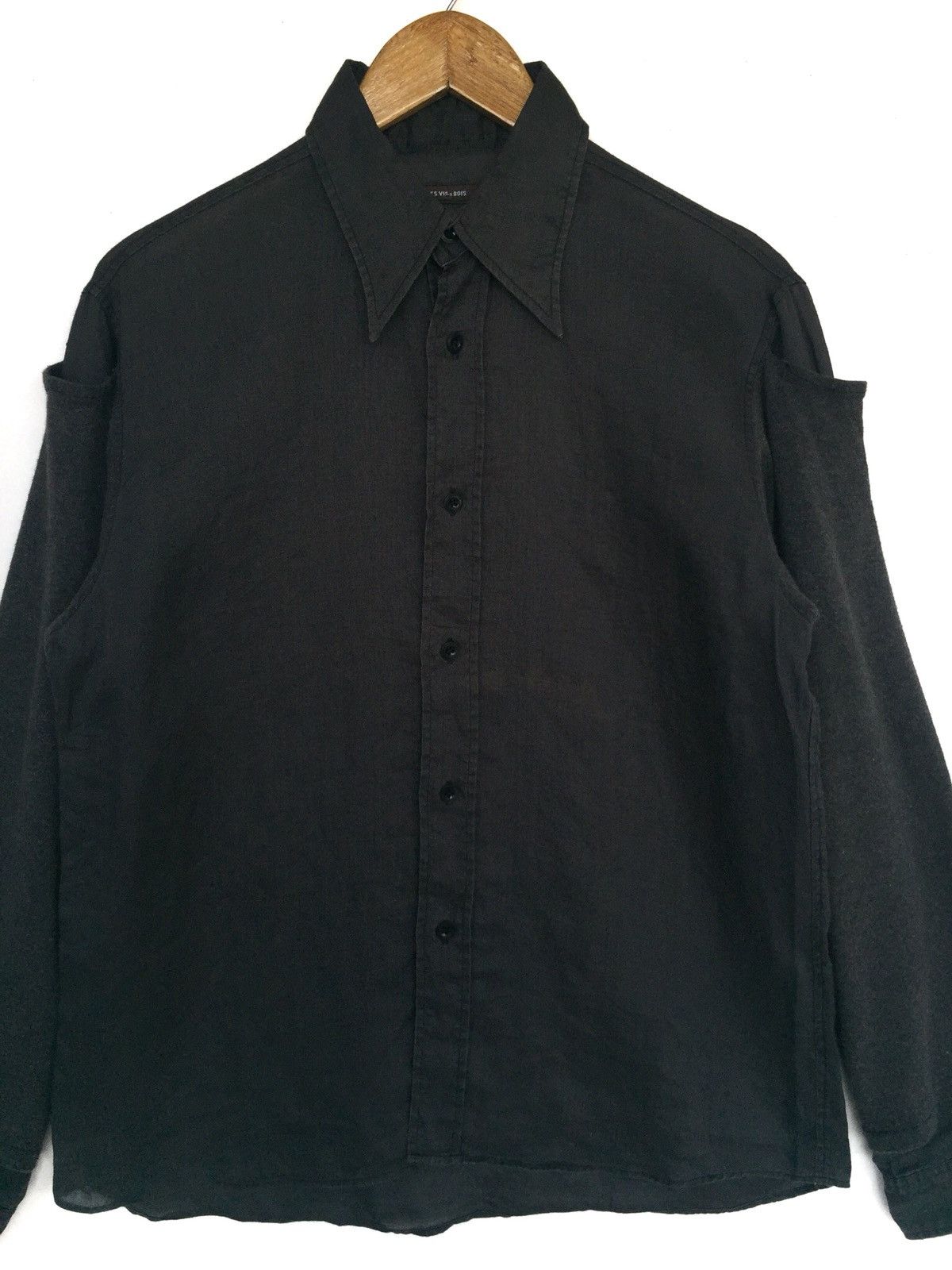 Designer × Japanese Brand Les Vis a Bois 🇯🇵 Hybrid Sleeve Linen Button Shirt Size US M / EU 48-50 / 2 - 1 Thumbnail