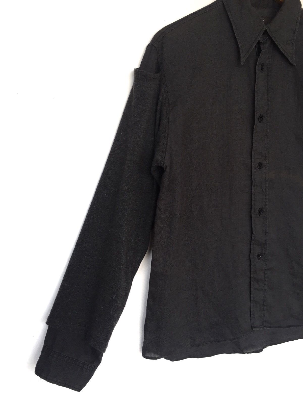 Designer × Japanese Brand Les Vis a Bois 🇯🇵 Hybrid Sleeve Linen Button Shirt Size US M / EU 48-50 / 2 - 4 Thumbnail