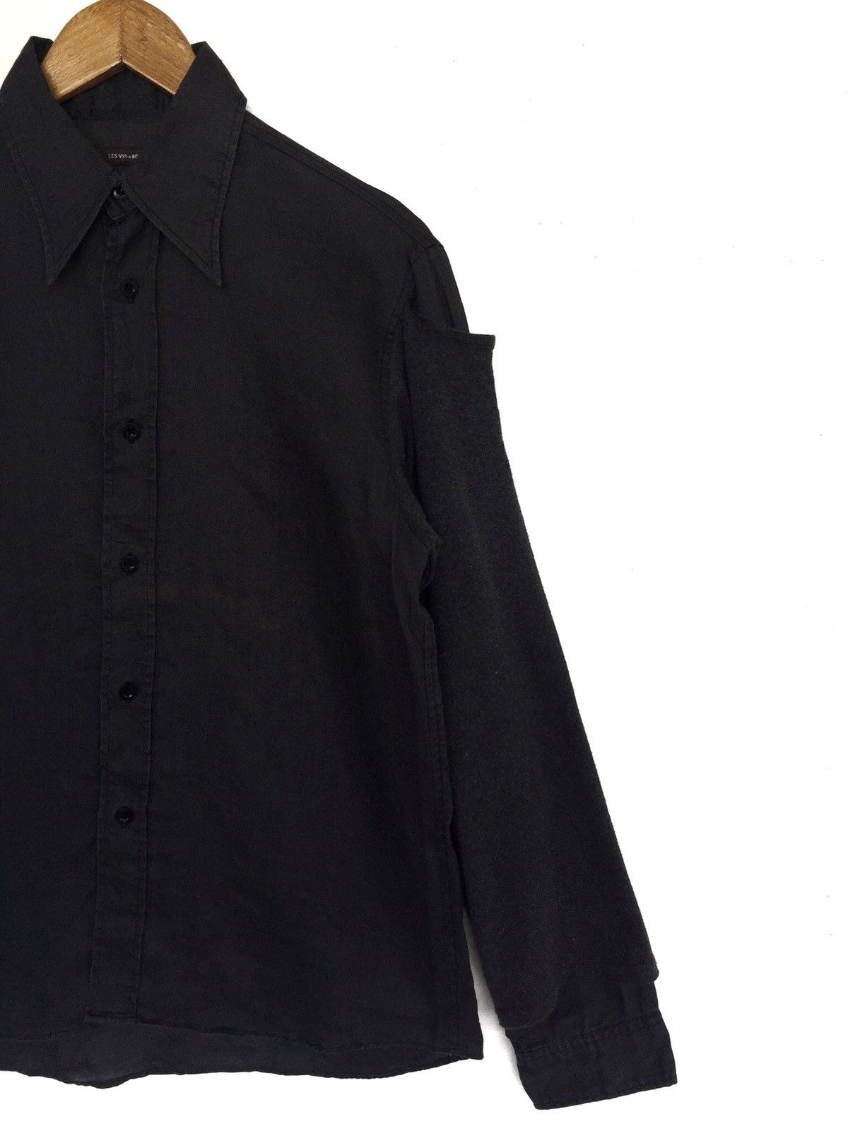 Designer × Japanese Brand Les Vis a Bois 🇯🇵 Hybrid Sleeve Linen Button Shirt Size US M / EU 48-50 / 2 - 3 Thumbnail