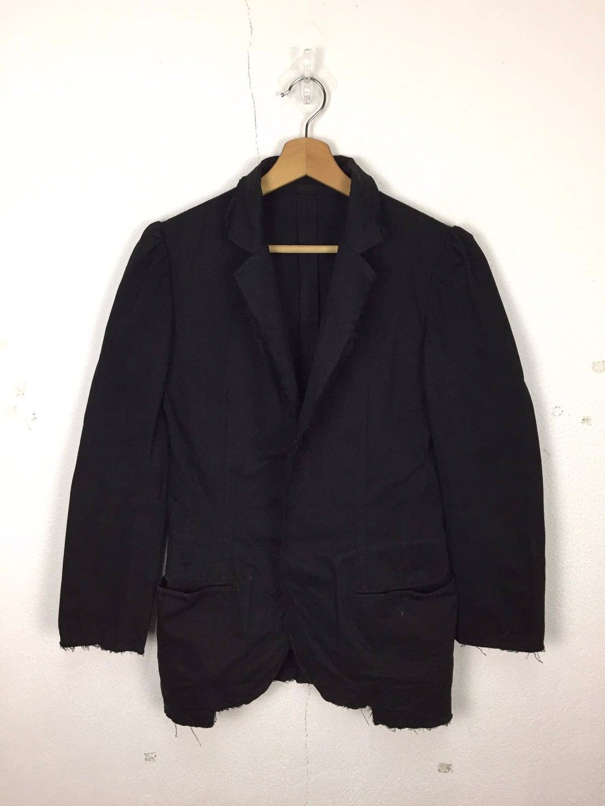 Yohji Yamamoto Yohji Yamamoto Distressed Women Blazer Size S / US 4 / IT 40 - 1 Thumbnail