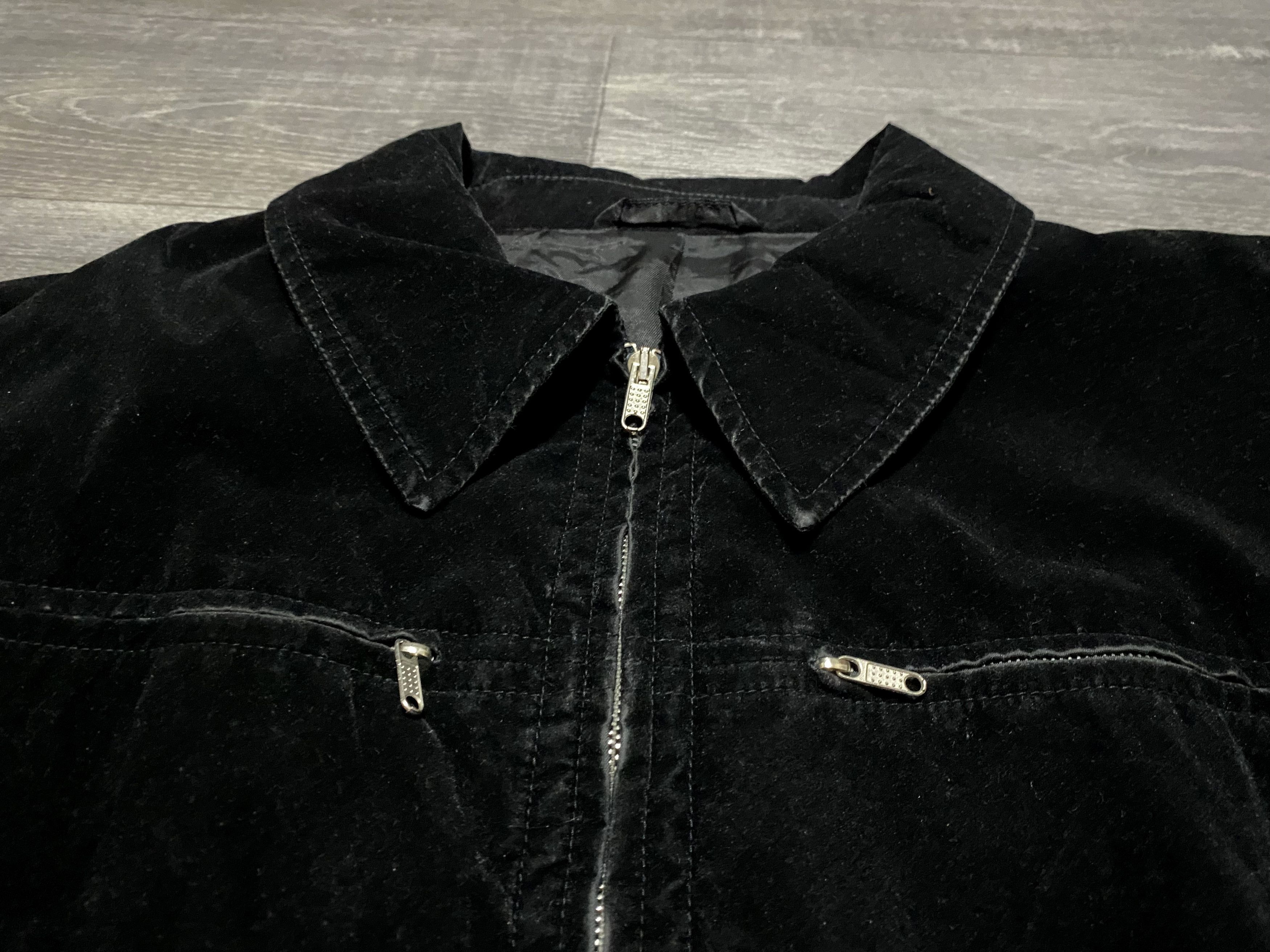 Costume National Costume National Homme Black Velour Light Jacket Bomber Size US M / EU 48-50 / 2 - 8 Thumbnail