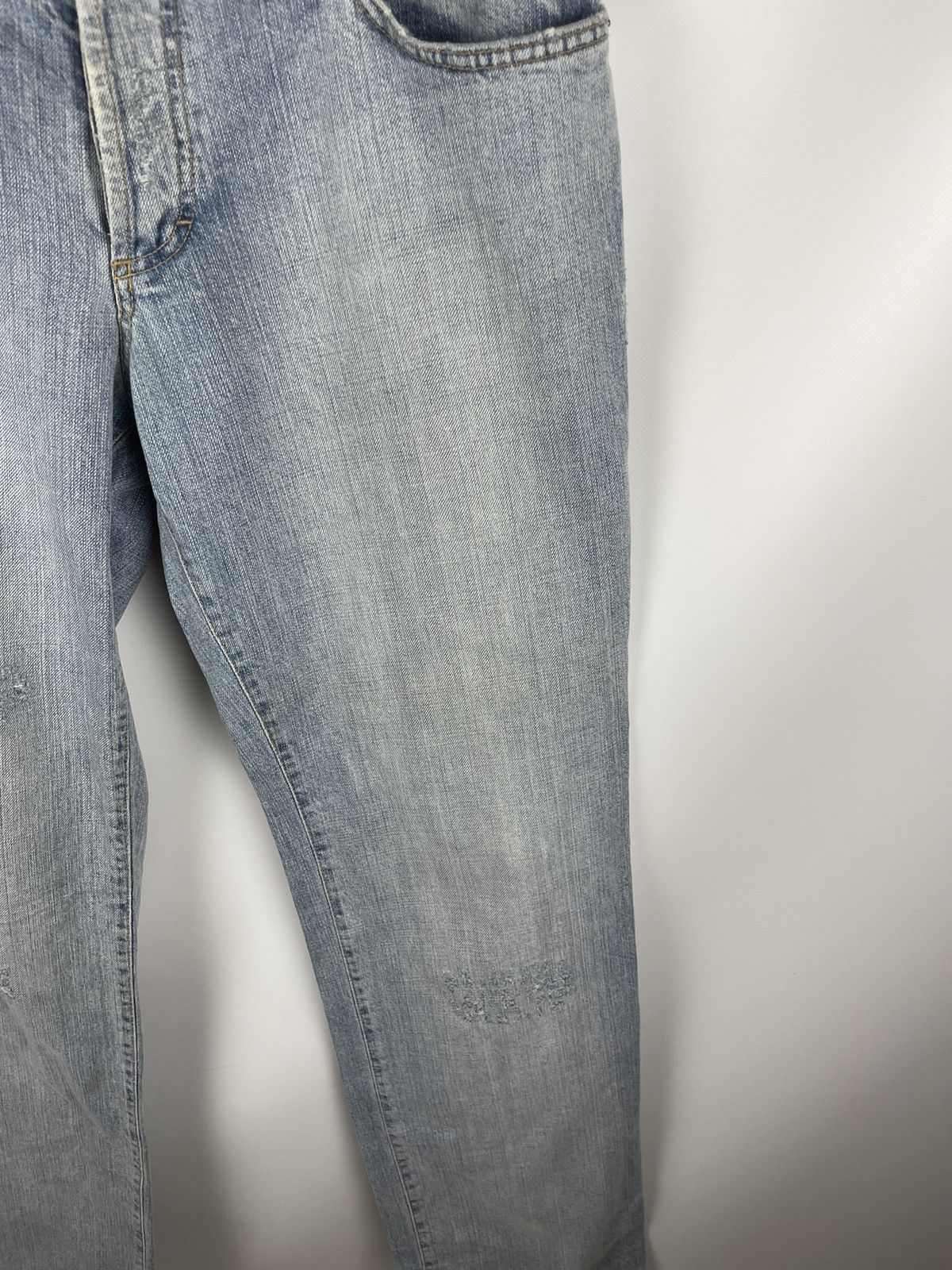 Dolce & Gabbana Dolce & Gabbana snake leather blue distressed denim jeans Size US 36 / EU 52 - 7 Thumbnail