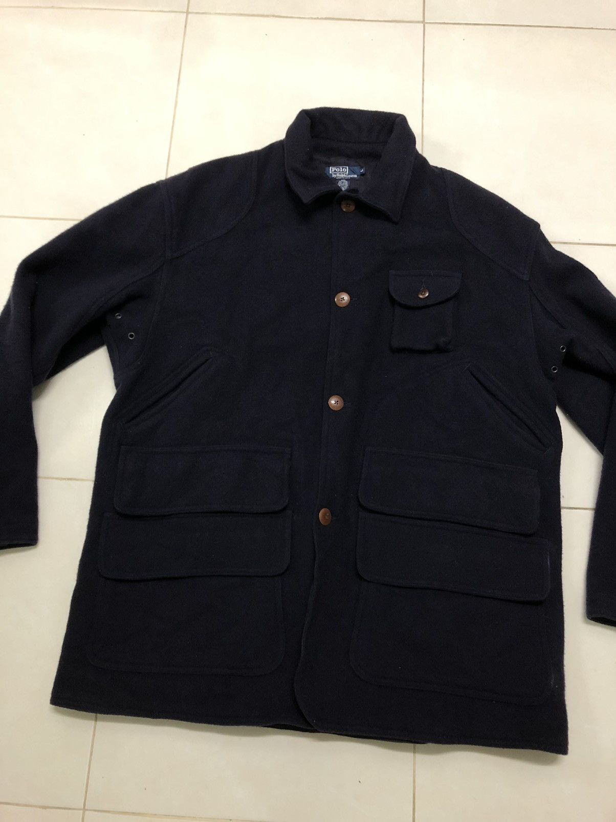 Polo Ralph Lauren Vintage Polo Ralph Lauren 7 Pocket Wool Jacket Blazer Size US L / EU 52-54 / 3 - 6 Thumbnail