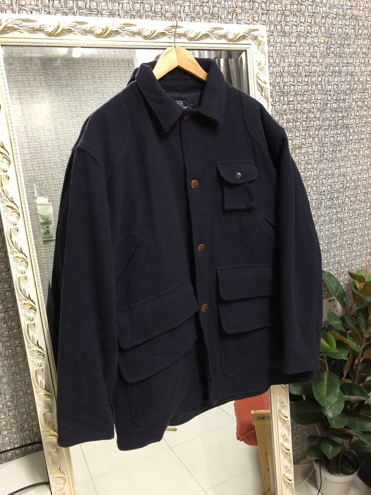 Polo Ralph Lauren Vintage Polo Ralph Lauren 7 Pocket Wool Jacket Blazer Size US L / EU 52-54 / 3 - 1 Thumbnail