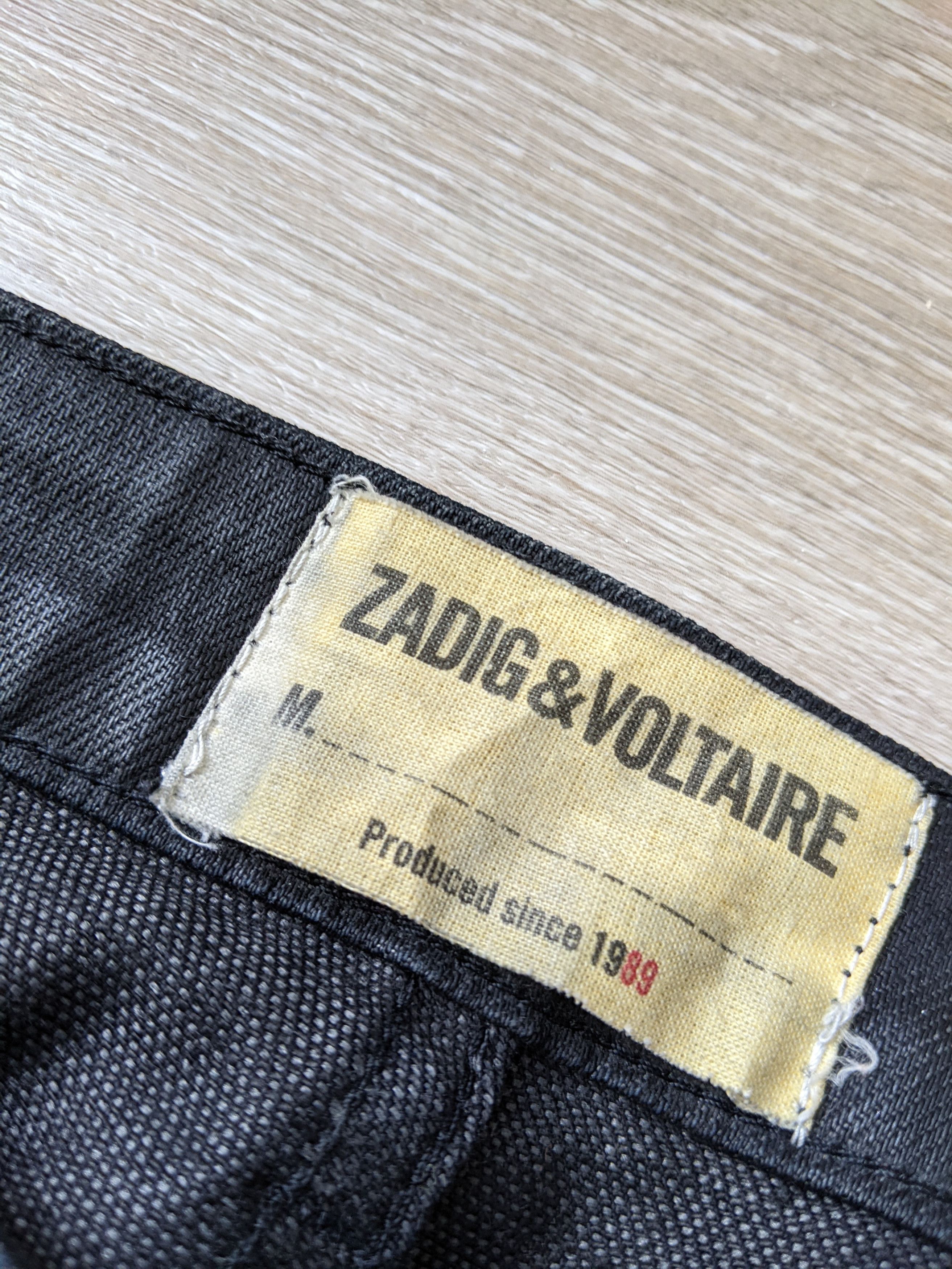 Zadig & Voltaire Zadig & Voltaire darkside noir denim jeans Size US 29 - 4 Thumbnail