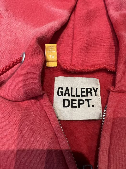 Gallery Dept. Tie dye Gallery Dept dept de la galerie logo zip hoodie ...