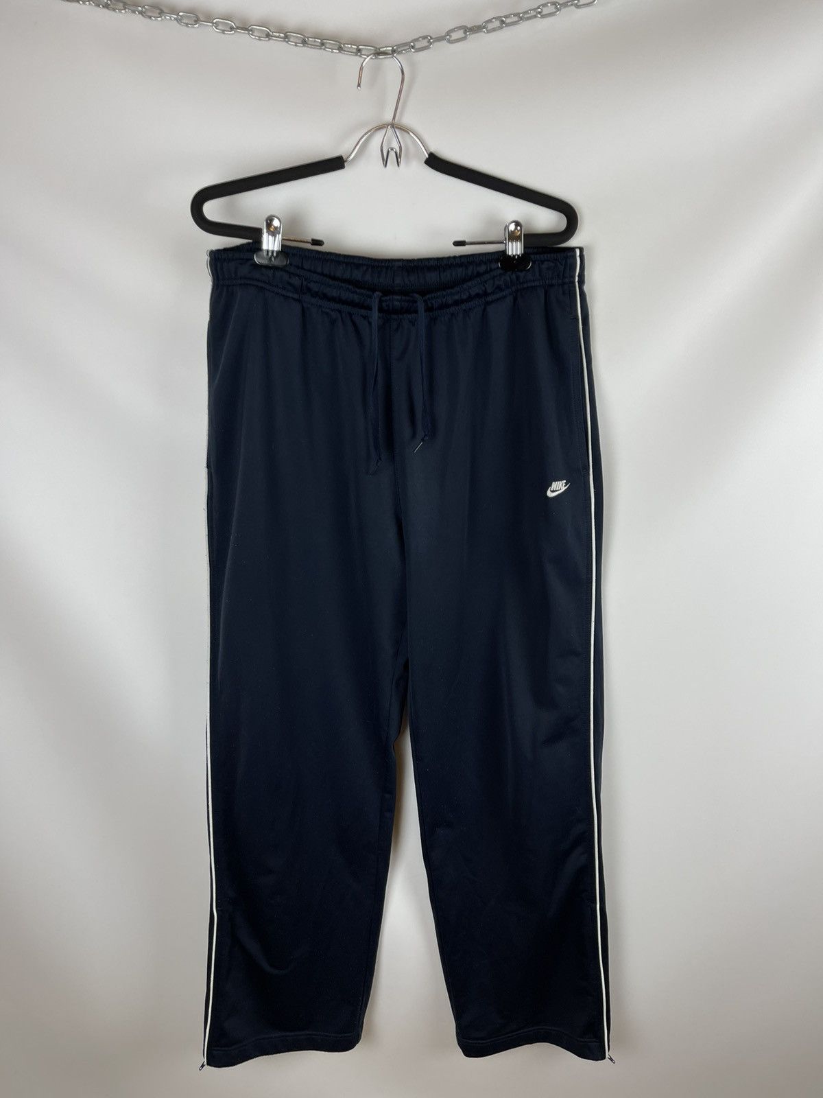 Nike × Vintage Nike Vintage y2k embroidered logo swoosh track pants Size US 38 / EU 54 - 1 Thumbnail