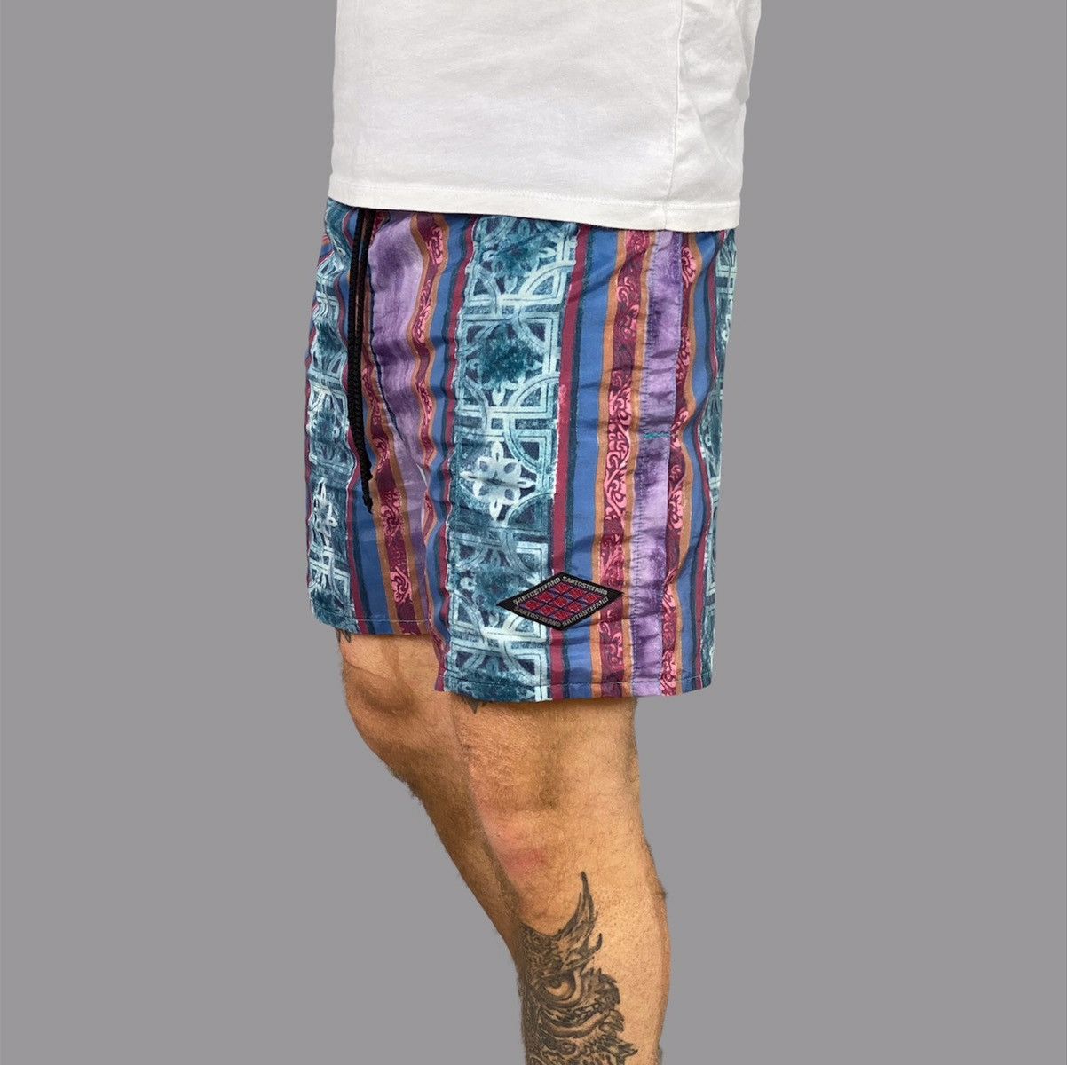 Designer Santo Stefano Vintage Nylon Shorts Size US 38 / EU 54 - 2 Thumbnail