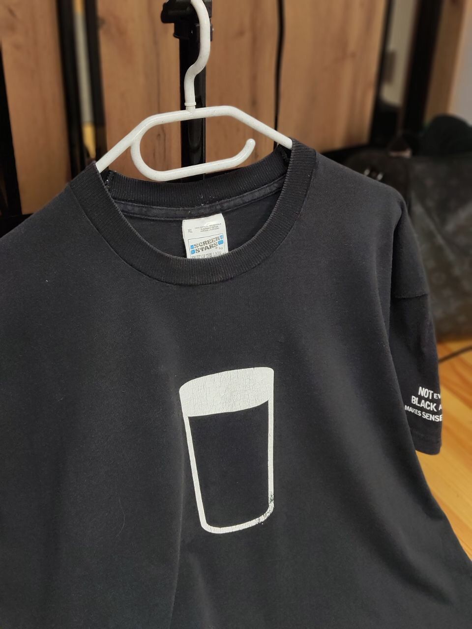 Vintage Vintage 90's Guinness Not Everything In Black&White T shirt Size US XL / EU 56 / 4 - 21 Thumbnail