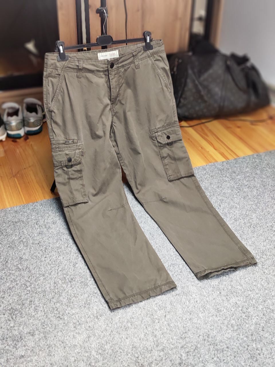 Japanese Brand Vintage Cargo Pants Travis Scott Japan Zip Pocket Olive Size US 34 / EU 50 - 18 Thumbnail