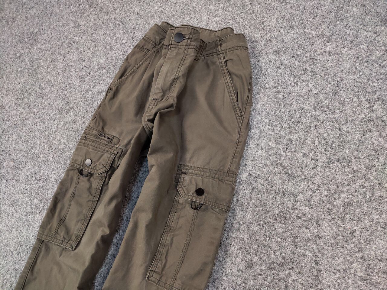 Japanese Brand Vintage Cargo Pants Travis Scott Japan Zip Pocket Olive Size US 34 / EU 50 - 4 Thumbnail