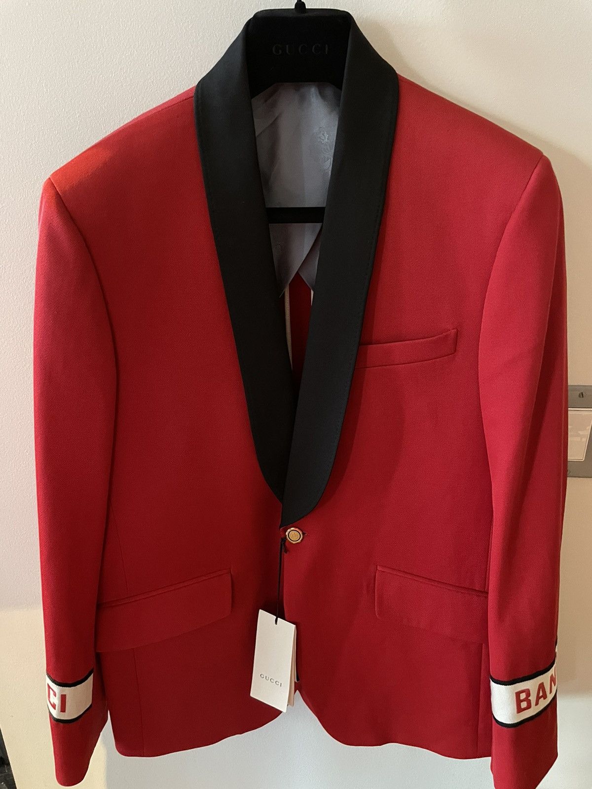Gucci $4,450 NEW Rare Limited Edition Gucci Band Tux Blazer Jacket Size 50L - 22 Thumbnail