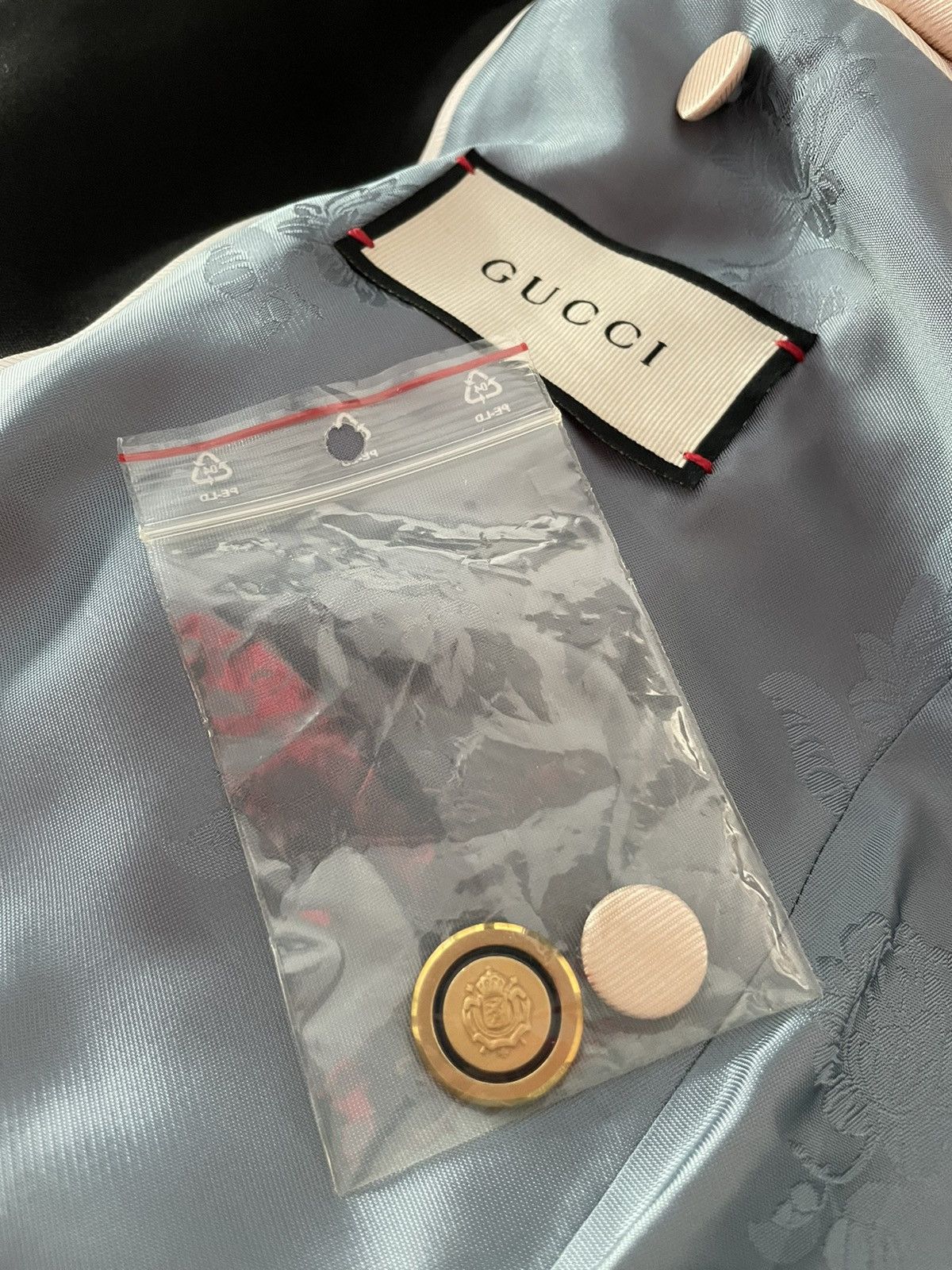 Gucci $4,450 NEW Rare Limited Edition Gucci Band Tux Blazer Jacket Size 50L - 20 Thumbnail