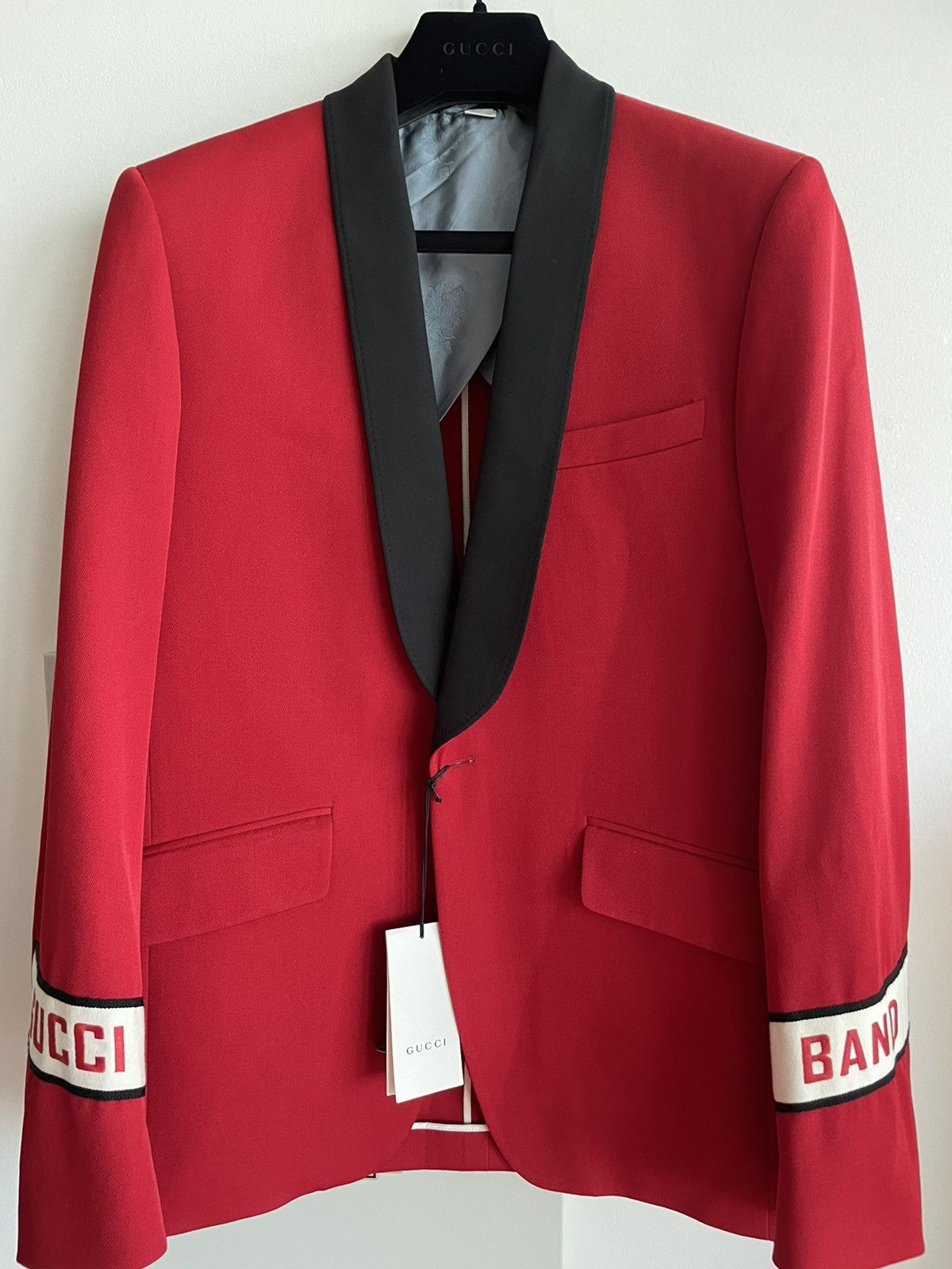 Gucci $4,450 NEW Rare Limited Edition Gucci Band Tux Blazer Jacket Size 50L - 1 Thumbnail