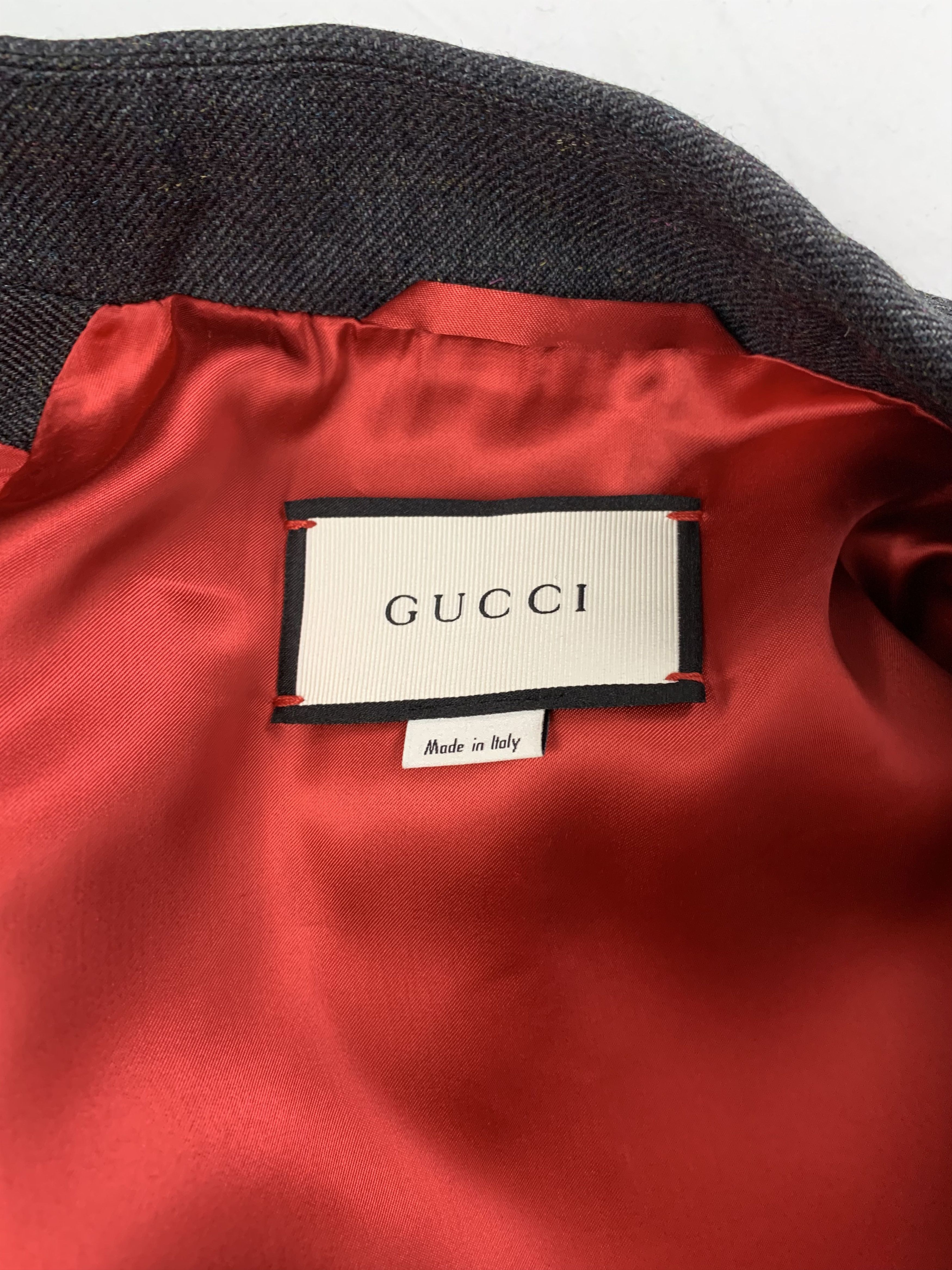 Gucci Long Gucci Coat With Fur Cuffs Size US M / EU 48-50 / 2 - 9 Thumbnail