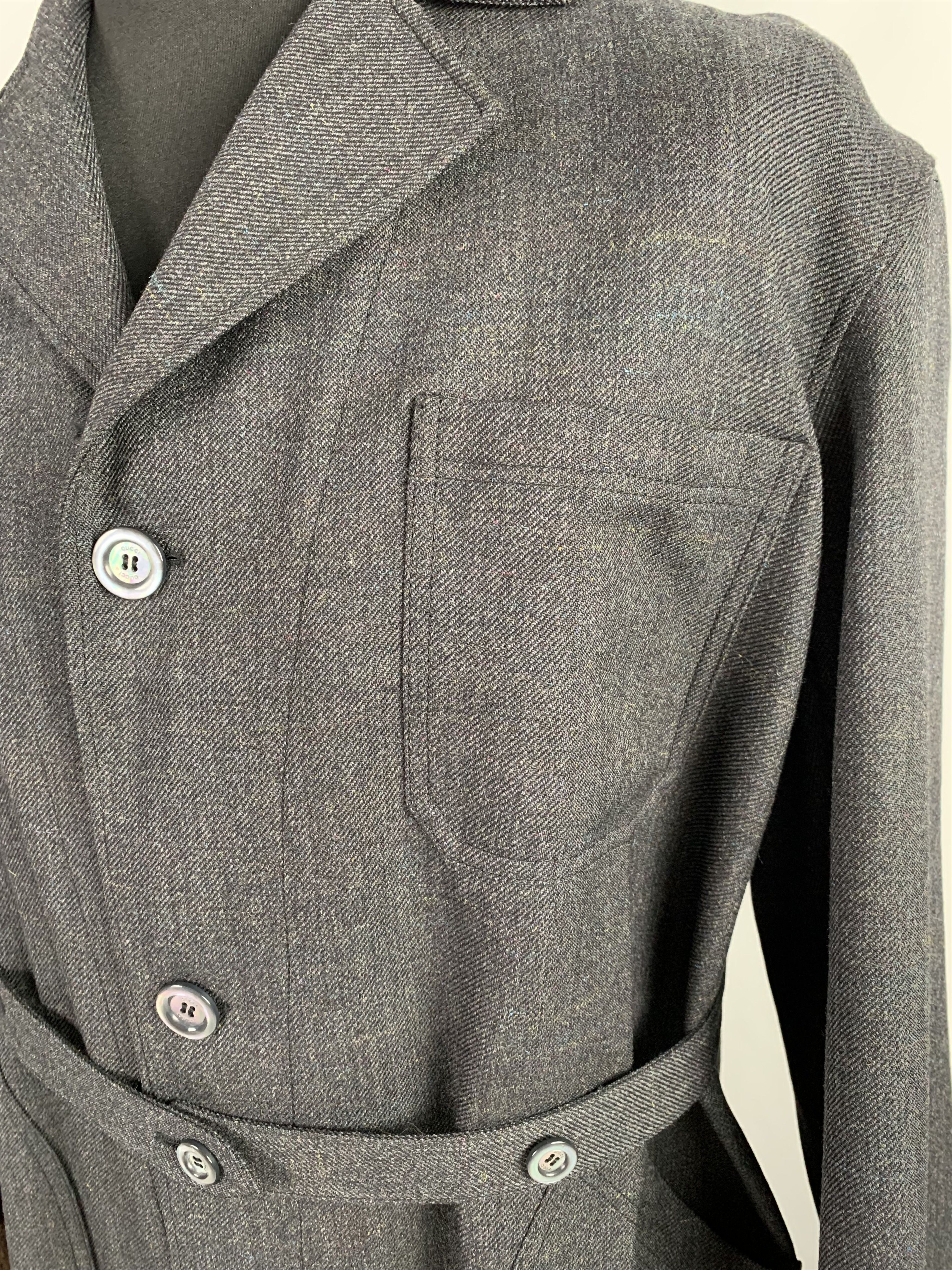Gucci Long Gucci Coat With Fur Cuffs Size US M / EU 48-50 / 2 - 7 Thumbnail