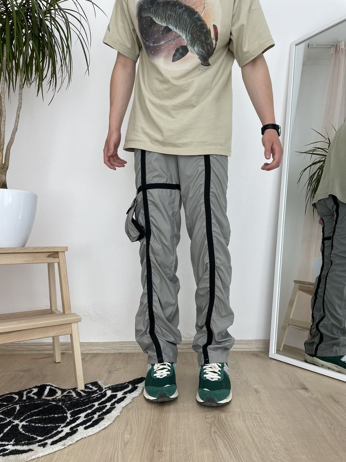 Vintage Japanese Brand Metalic Pants