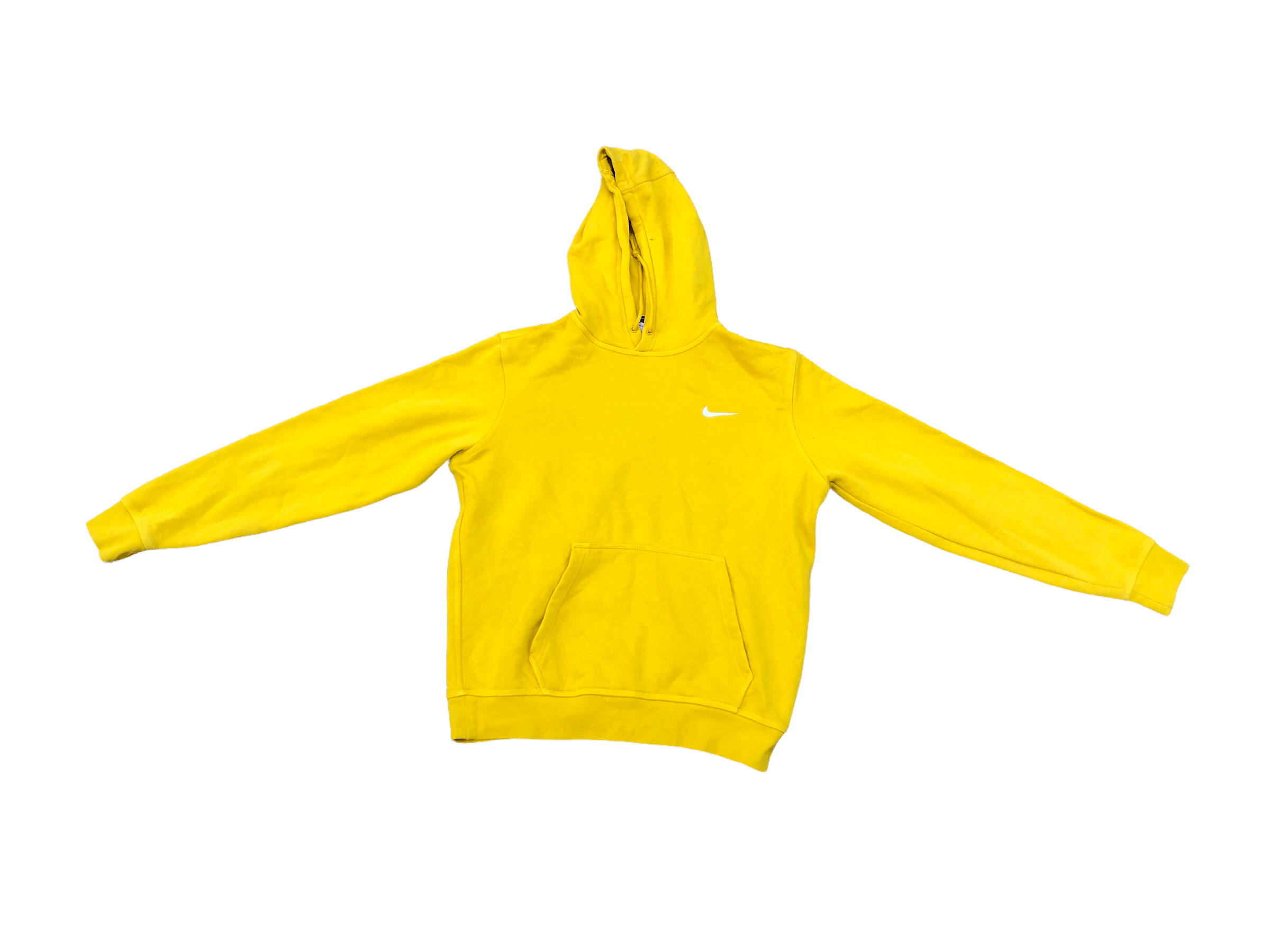 Vintage Nike Hoodie Large Yellow Swoosh Sweater