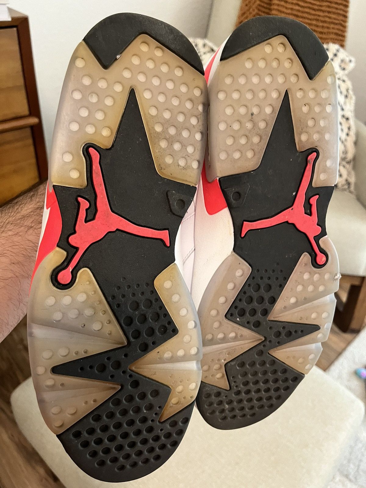 Jordan Brand Air Jordan 6 Retro Infrared 2014 Size US 10.5 / EU 43-44 - 6 Thumbnail
