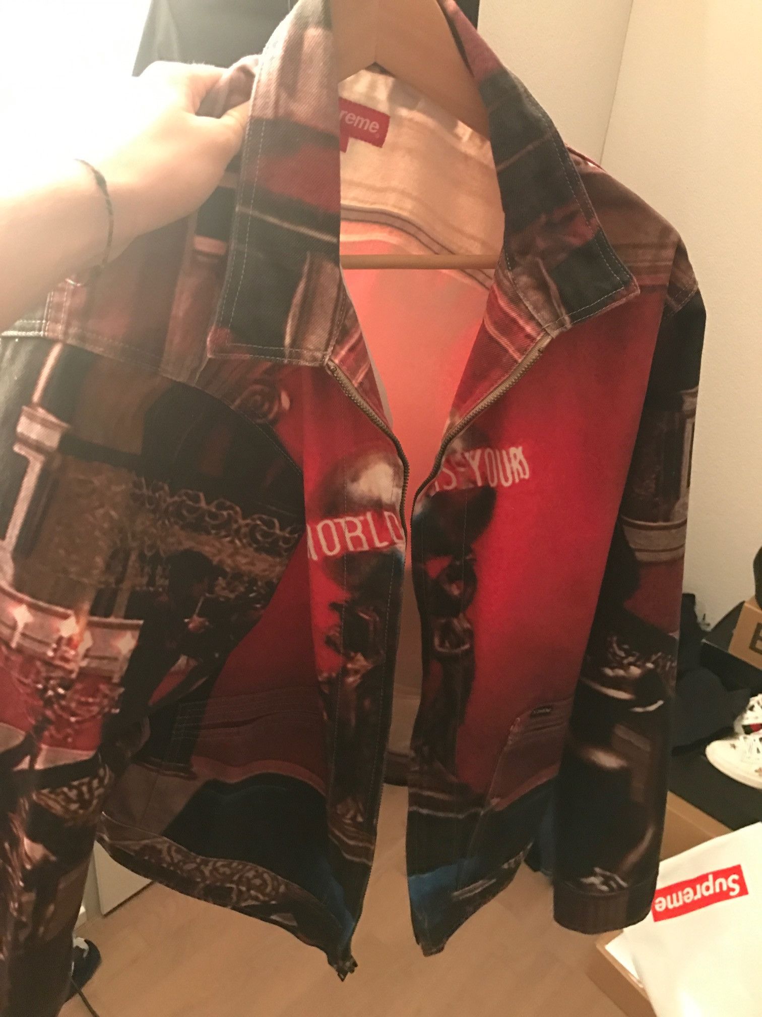 Supreme Supreme Scarface The World Is Yours Jacket Grailed