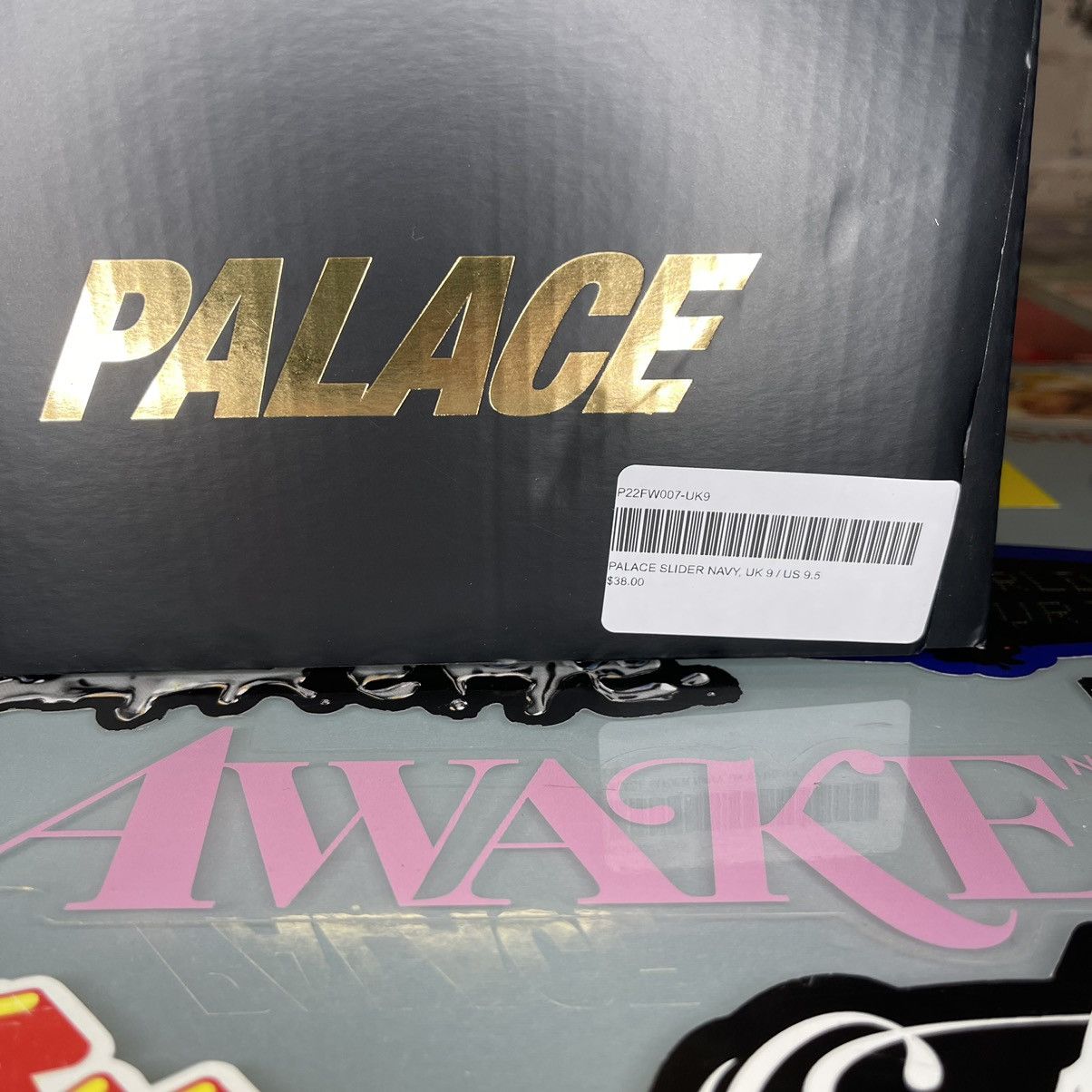 Palace Palace Slider Navy Size 9.5M Brand New Size US 9.5 / EU 42-43 - 5 Thumbnail
