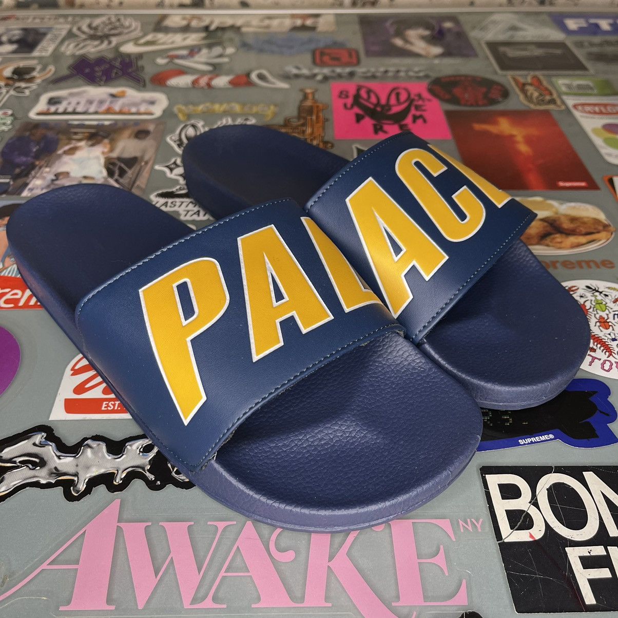 Palace Palace Slider Navy Size 9.5M Brand New Size US 9.5 / EU 42-43 - 2 Thumbnail