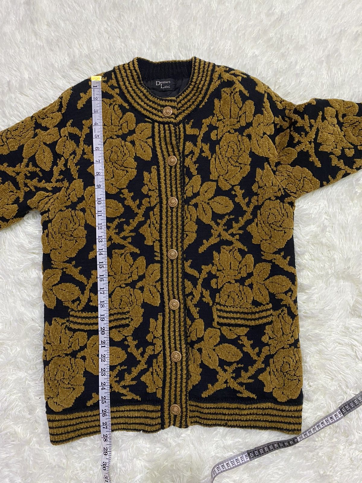 Japanese Brand Designer Label Ichioku Tapestry Floral Sweater Jacket Size US M / EU 48-50 / 2 - 14 Thumbnail