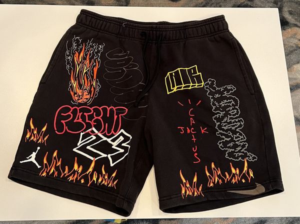 Travis scott mj fleece 2024 shorts