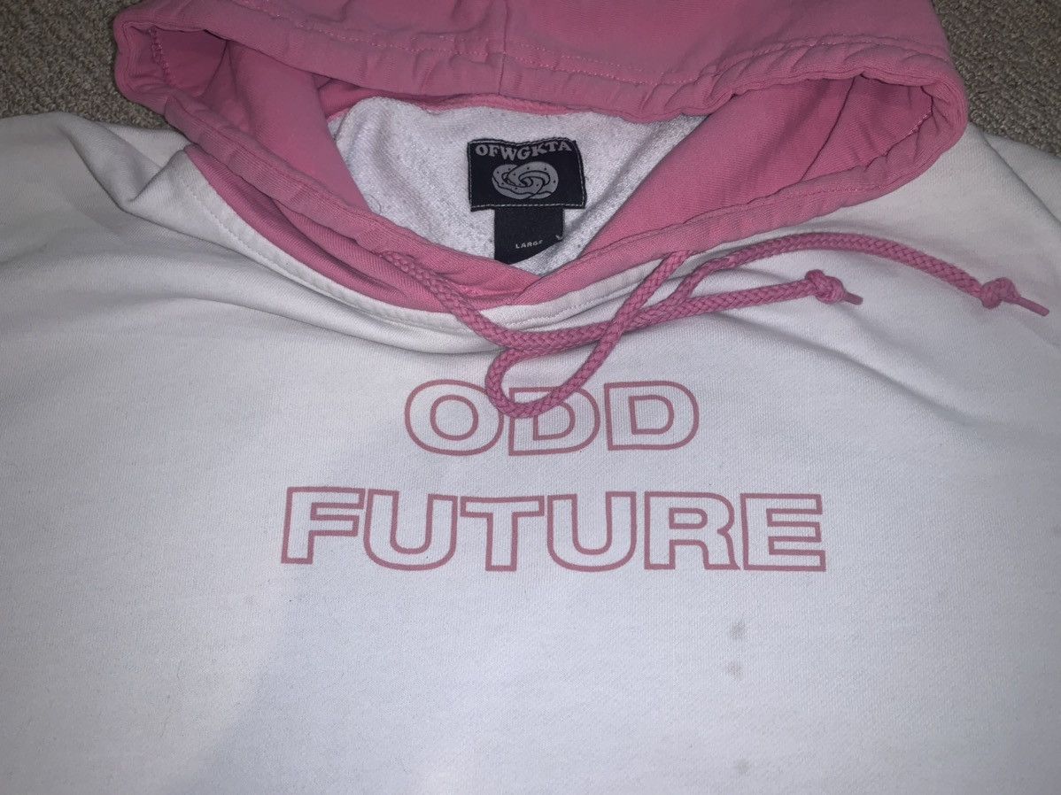 Odd future pink and white hoodie hotsell