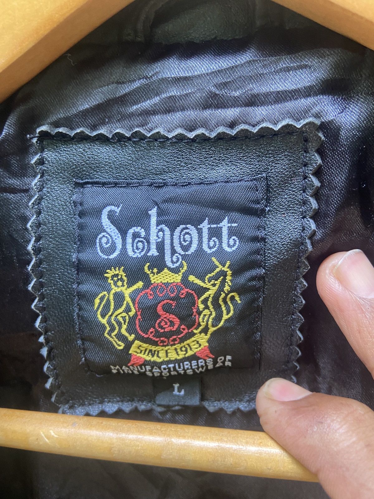 Schott Schott N.Y.C Zip Up Leather Jacket Size US L / EU 52-54 / 3 - 9 Thumbnail