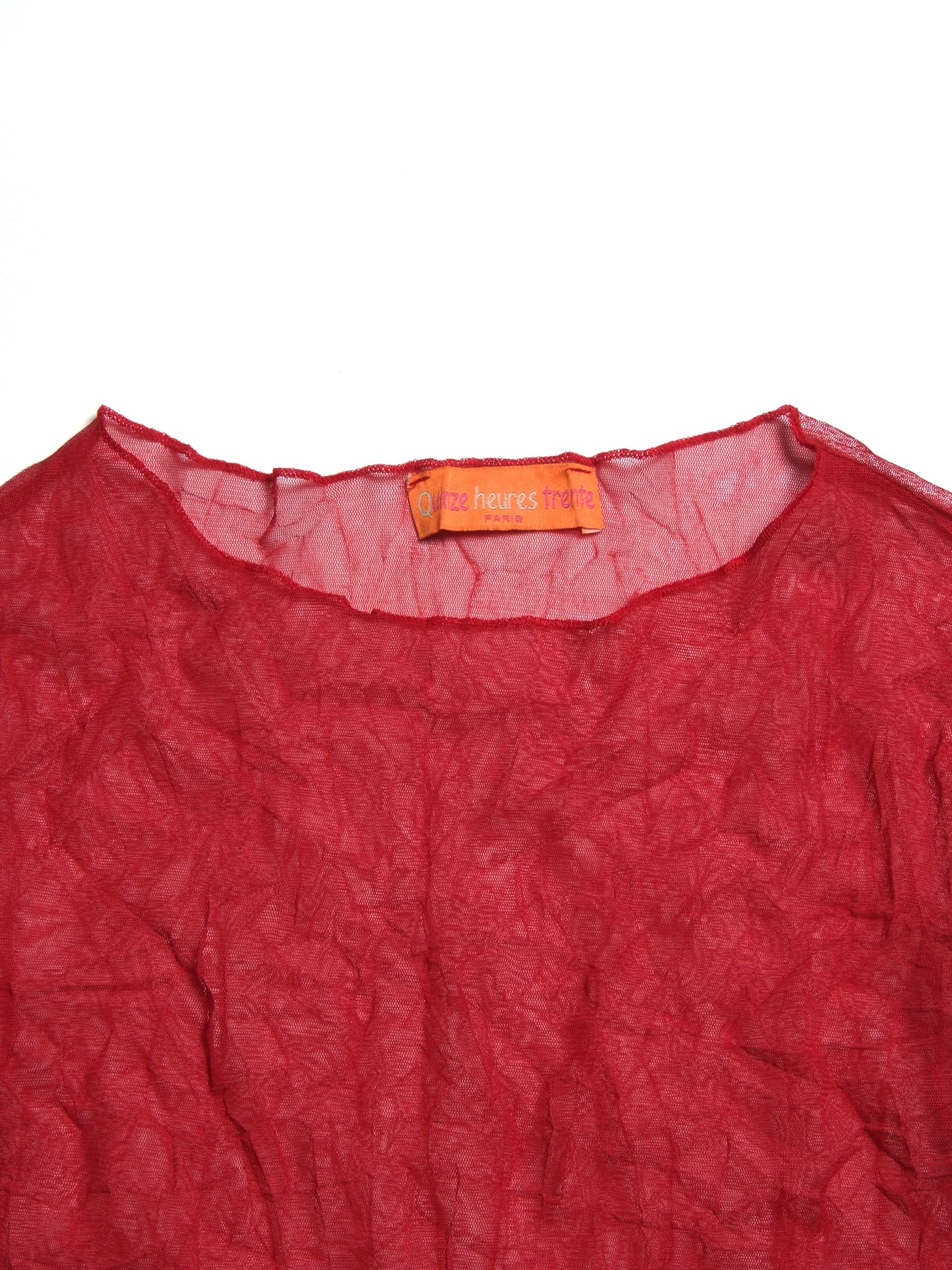 Vintage Vintage Made in France Mesh Sheer Top Size M / US 6-8 / IT 42-44 - 4 Thumbnail