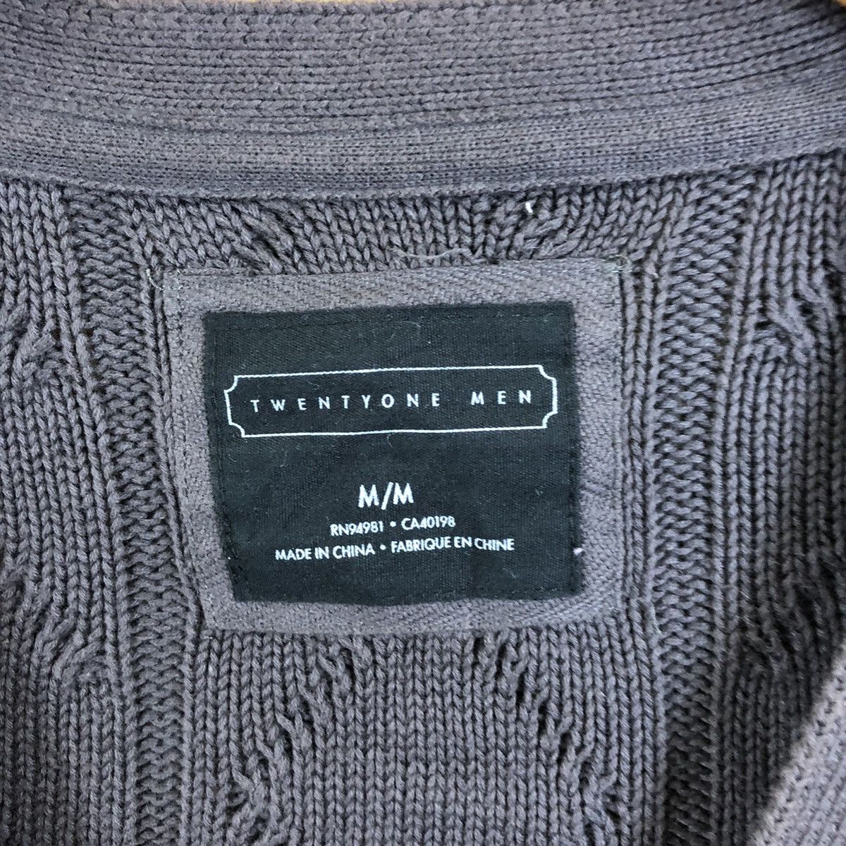 Japanese Brand VINTAGE Twenty One Men Dark Purple Cardigan Knitwear #067 Size US M / EU 48-50 / 2 - 5 Thumbnail