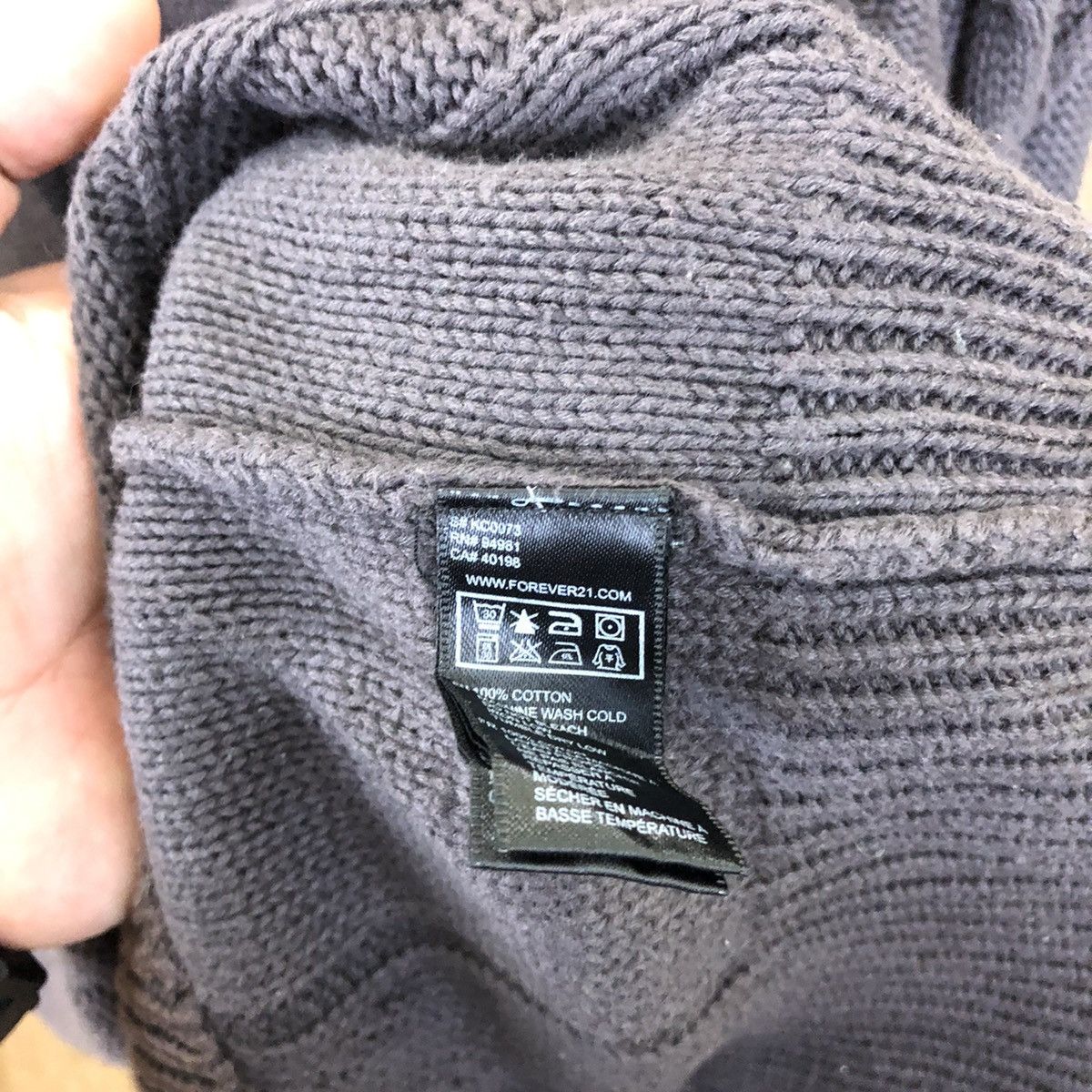 Japanese Brand VINTAGE Twenty One Men Dark Purple Cardigan Knitwear #067 Size US M / EU 48-50 / 2 - 6 Thumbnail