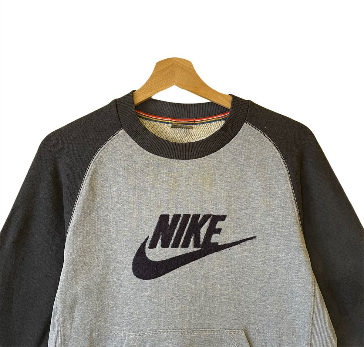 Nike × Vintage Vintage Nike Big Logo Crewneck Sweatshirt Size M Size US M / EU 48-50 / 2 - 4 Thumbnail