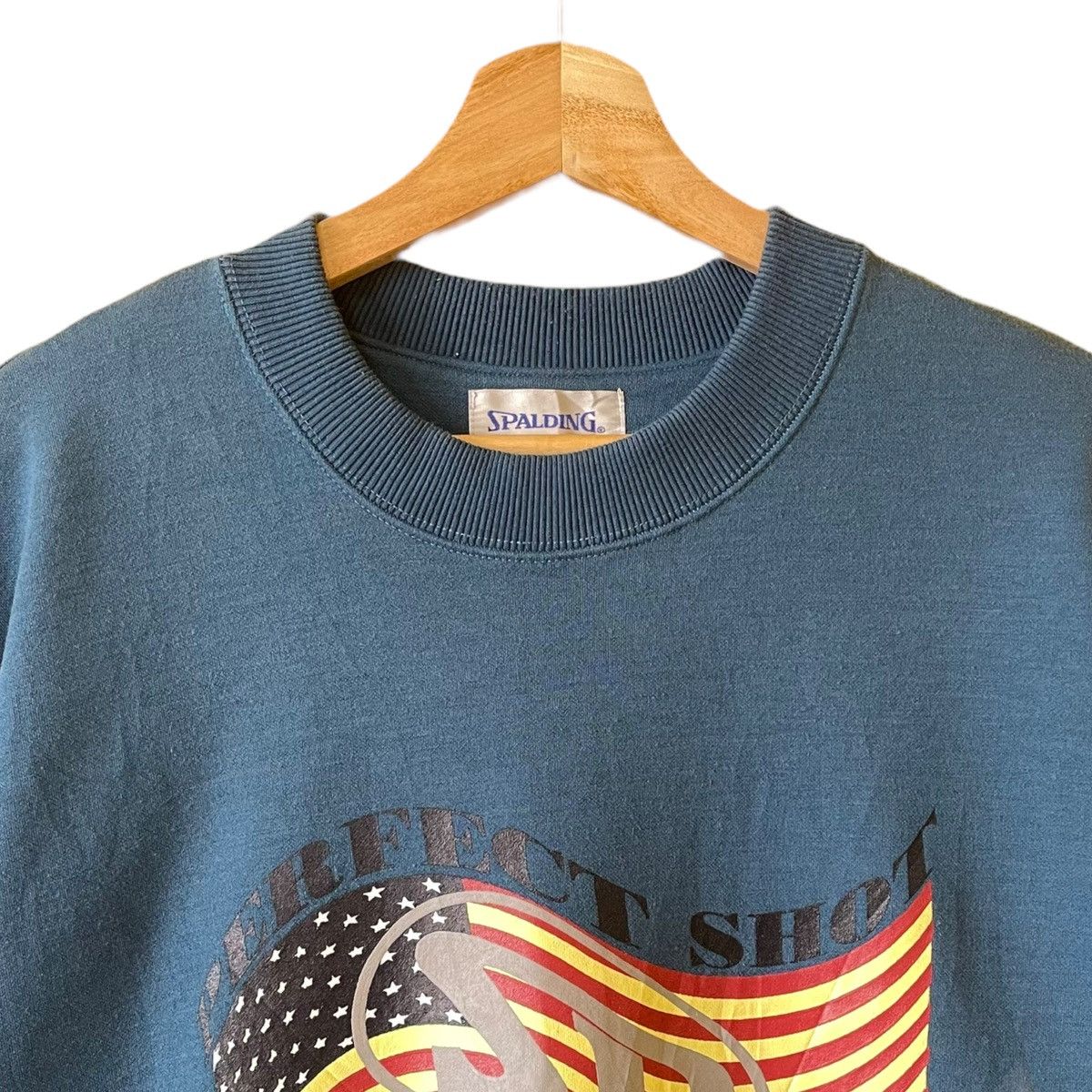 Spalding Vintage 90s Spalding Big logo Crewneck Sweatshirt size XL Size US XL / EU 56 / 4 - 4 Thumbnail