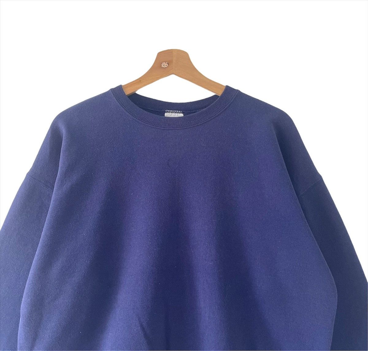 Hanes Vintage 90s Hanes Plain Crewneck Sweatshirt Size L Size US L / EU 52-54 / 3 - 4 Thumbnail